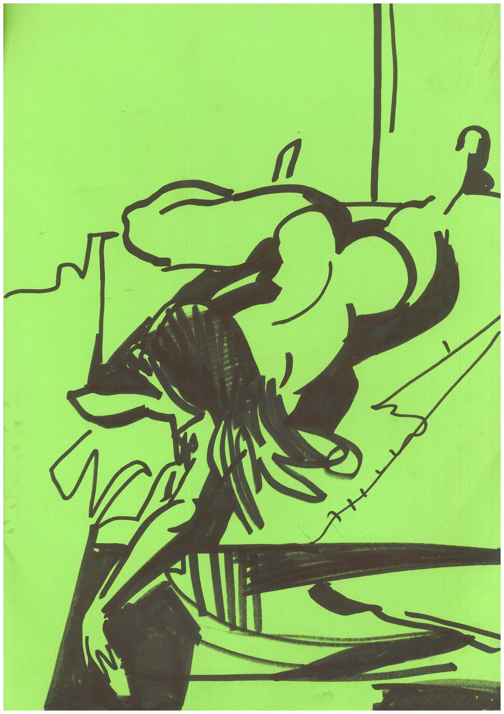 Green Reclining Figure