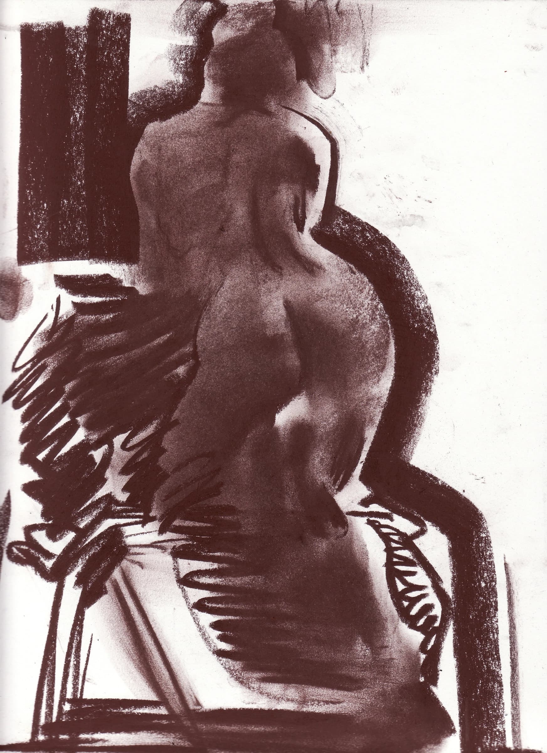 Seated Figure from Behind