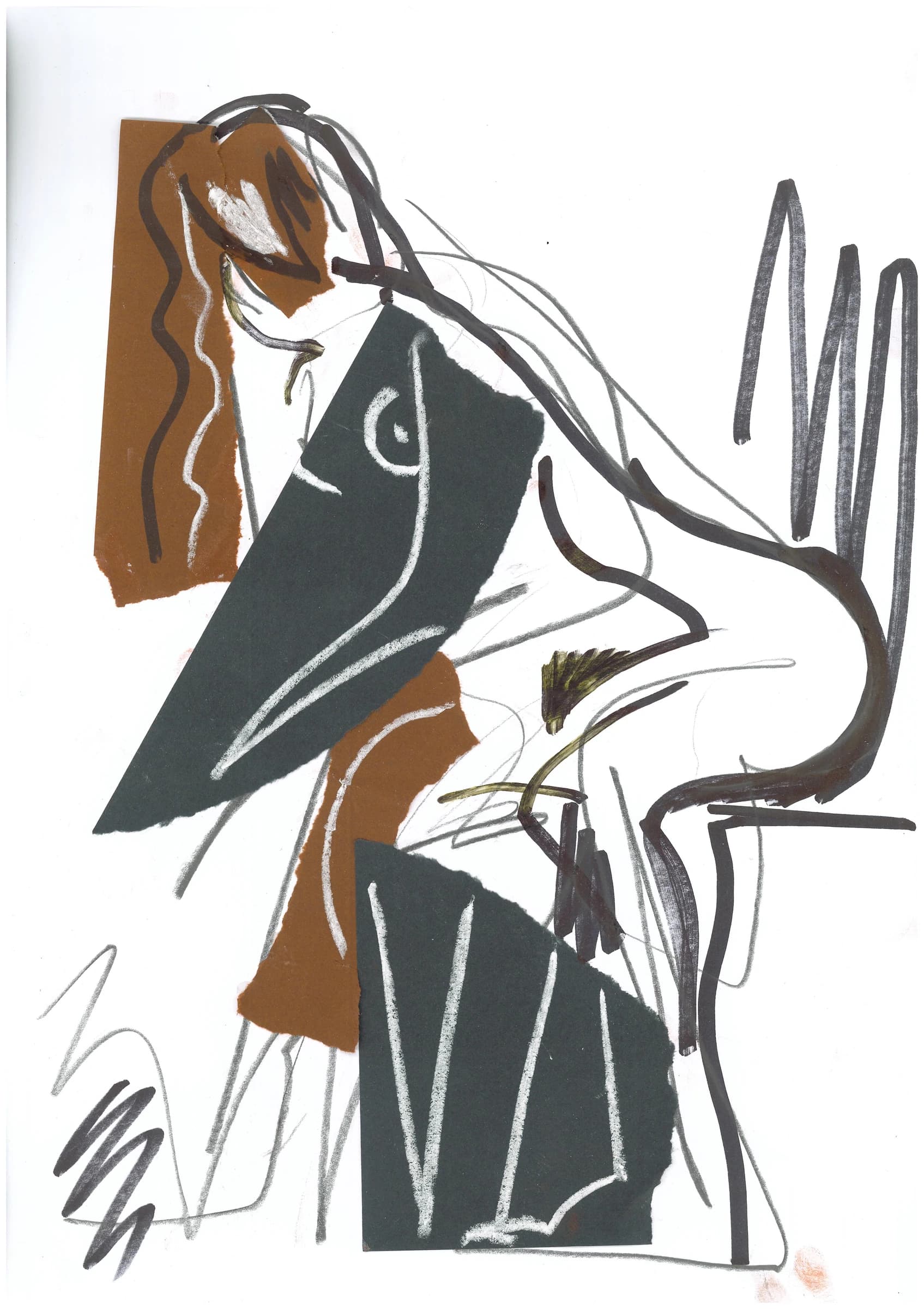 Seated in Profile