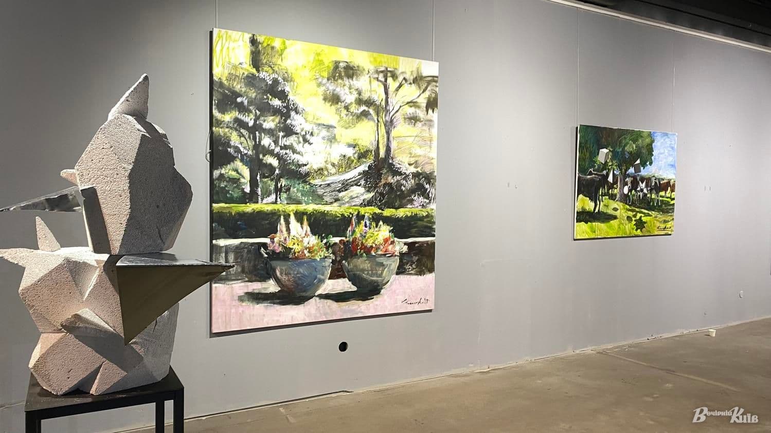 Yevhen Klymenko and Liliia Butenko at the opening reception